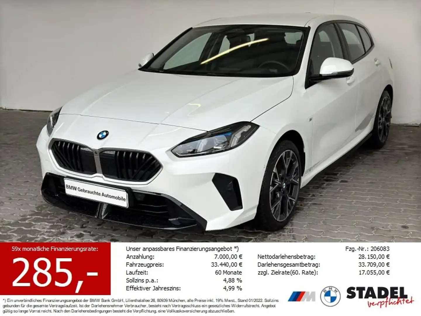 BMW 120 Navi.LED.HuD.360°.KomfZg.DriveAs.AppleCar Weiß - 1