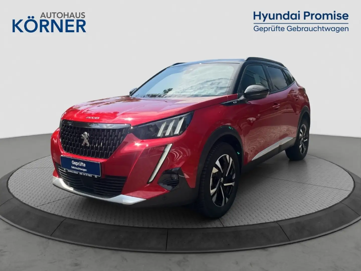 Peugeot 2008 GT-Line 1.2 PureTech *NAVI*LEDER*CAM*LED*SITZHZG* Rood - 2