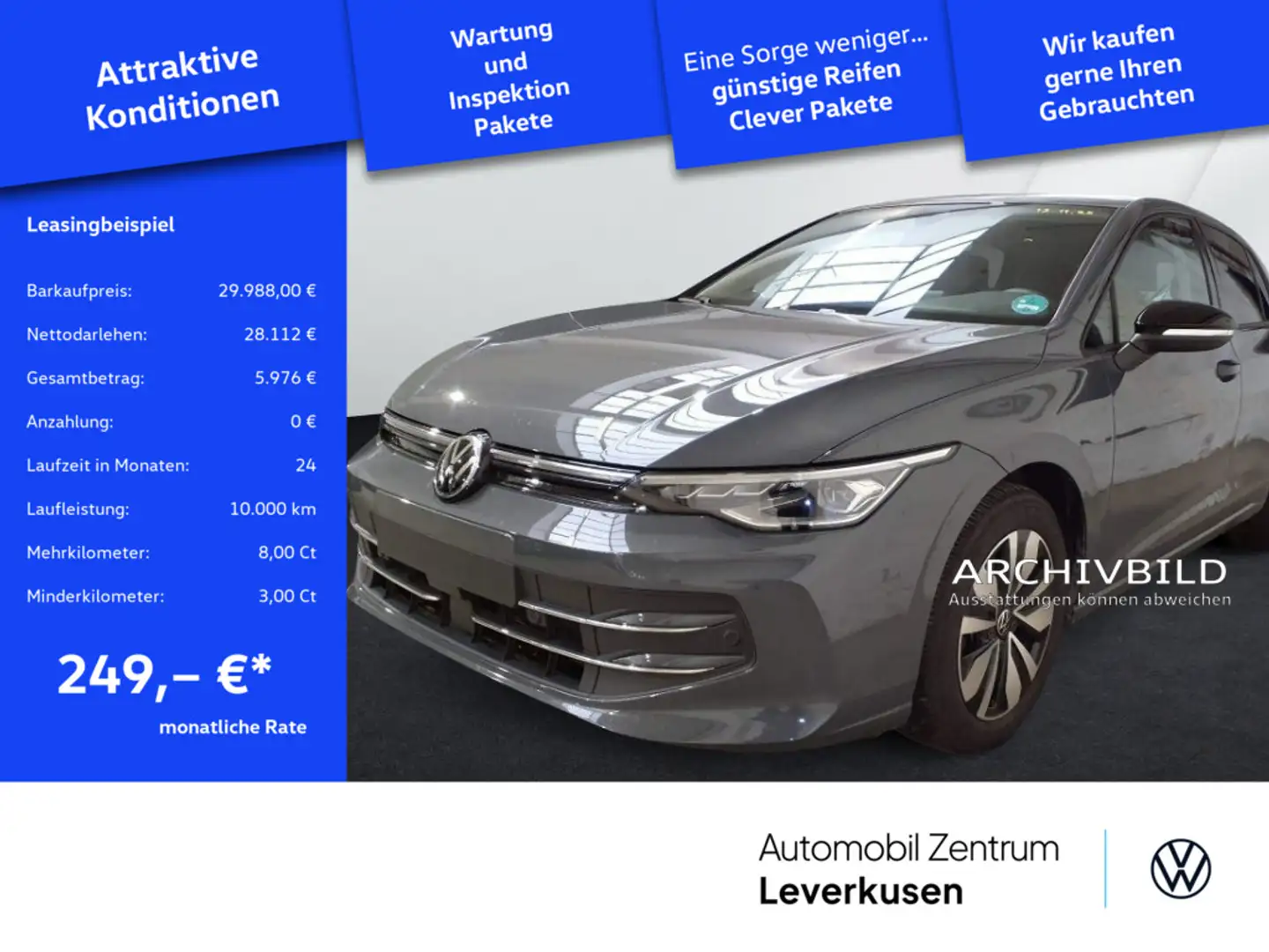 Volkswagen Golf VIII Goal DSG CARPLAY PDC NAVI AHK VIRT ACC Schwarz - 1