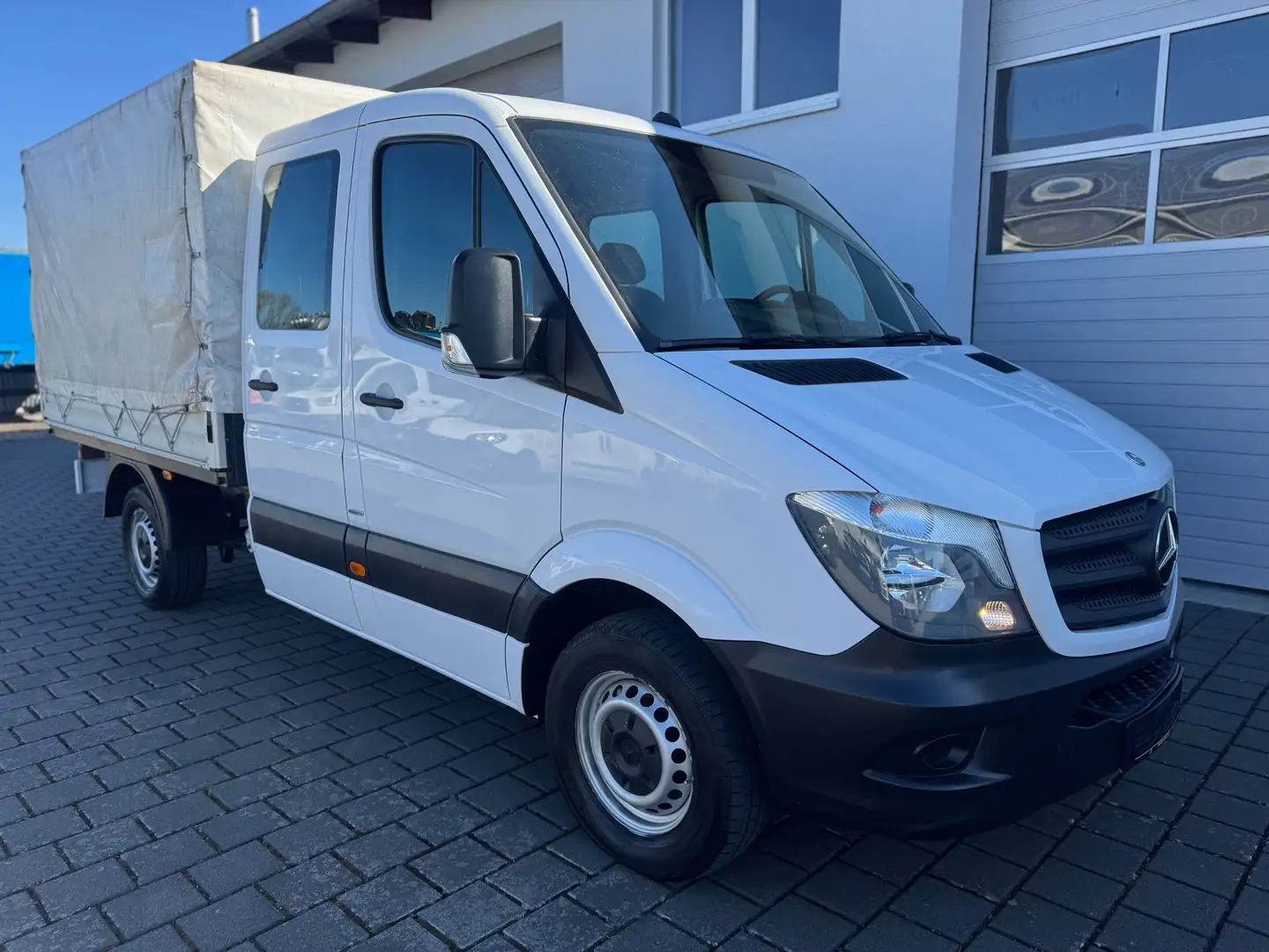 Mercedes-Benz Sprinter II Pritsche/DoKa 213CDI Klima Blanc - 1