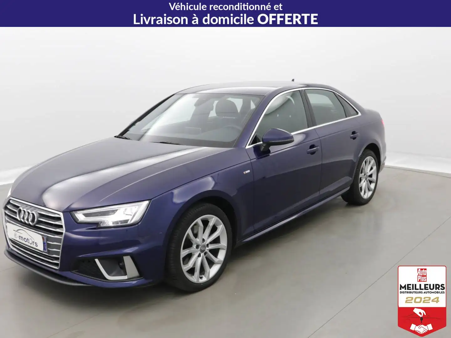 Audi A4 35 TDI 150 S tronic 7 S line +GPS Bleu - 1