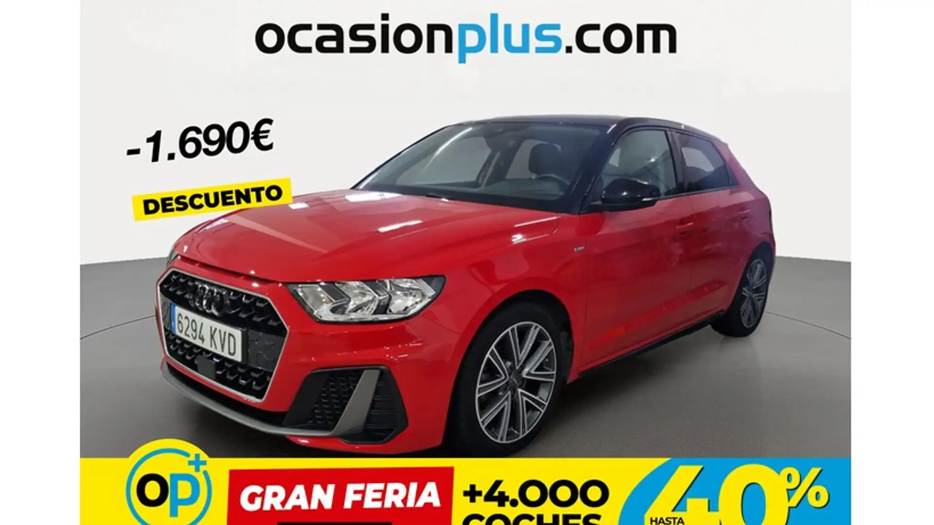 Audi A1 Sportback 30 TFSI S line Rojo - 1