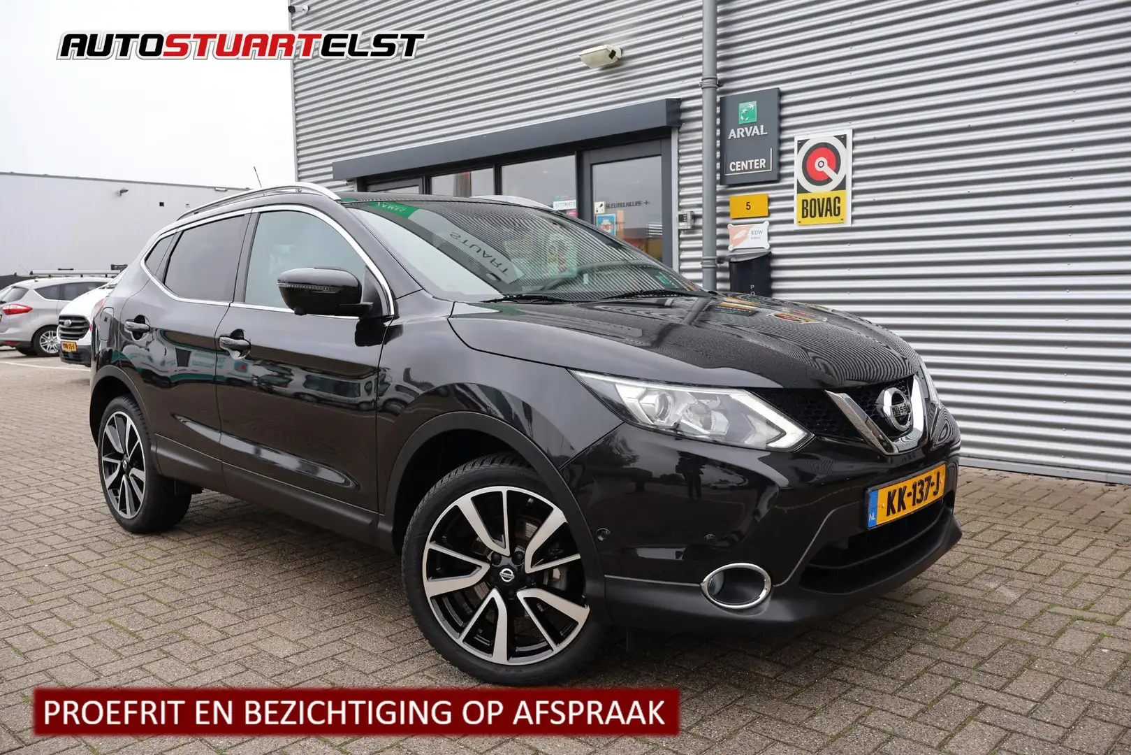 Nissan Qashqai 1.2 Tekna 2e Eigenaar | NL-Auto | Volledig Onderh Noir - 1