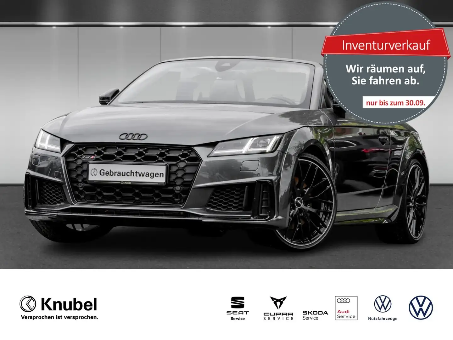 Audi TTS Roadster Nav+ Matrix B&O Airscarf Sportsitze+ Grau - 1