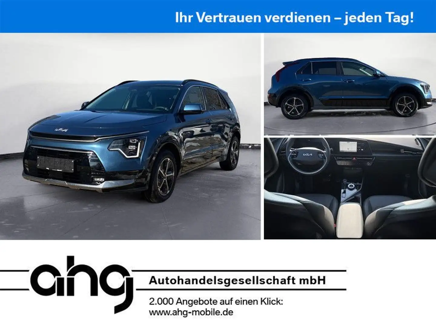 Kia Niro 1.6 GDI Hybrid Vision Tempom.aktiv Bluetoot Blauw - 1