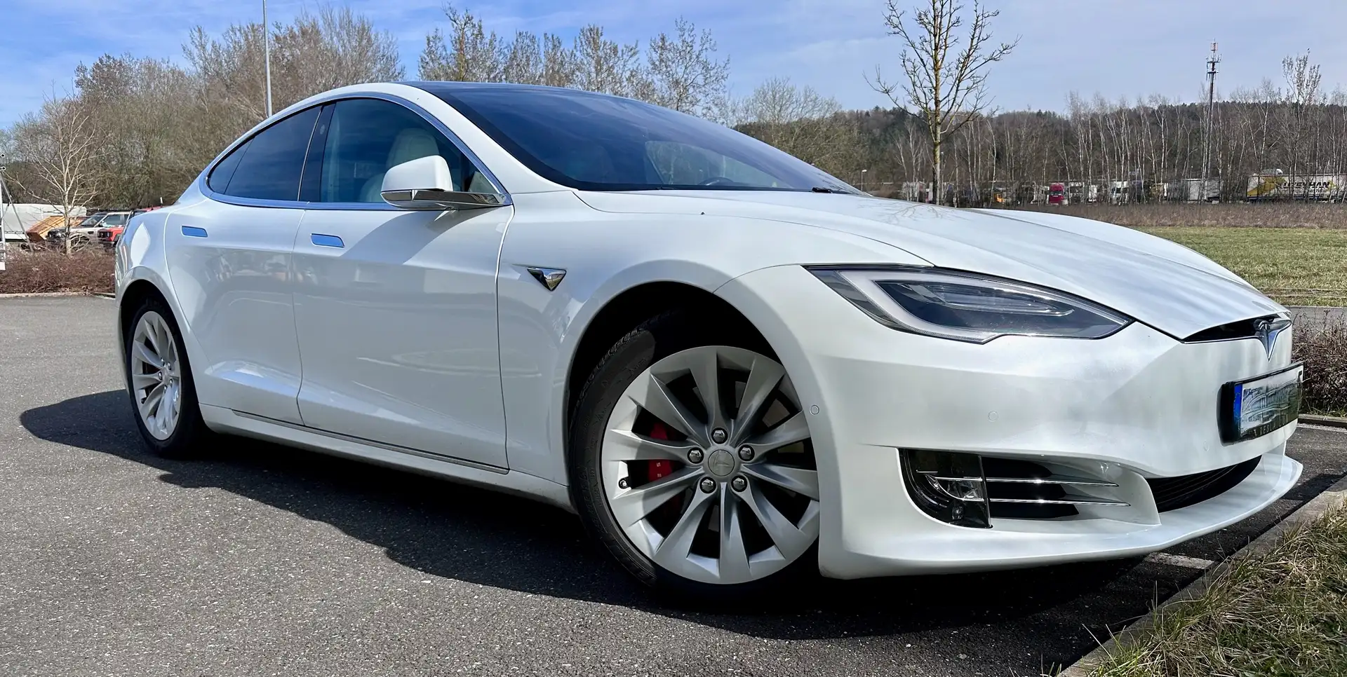 Tesla Model S Model S Ludicrous Performance Weiß - 1