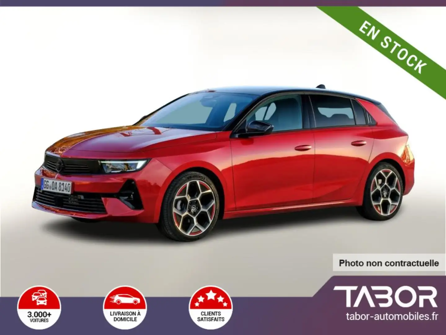 Opel Astra 1.2 130 AT8 GS GPS 360° ACC Keyl 17p Rouge - 1