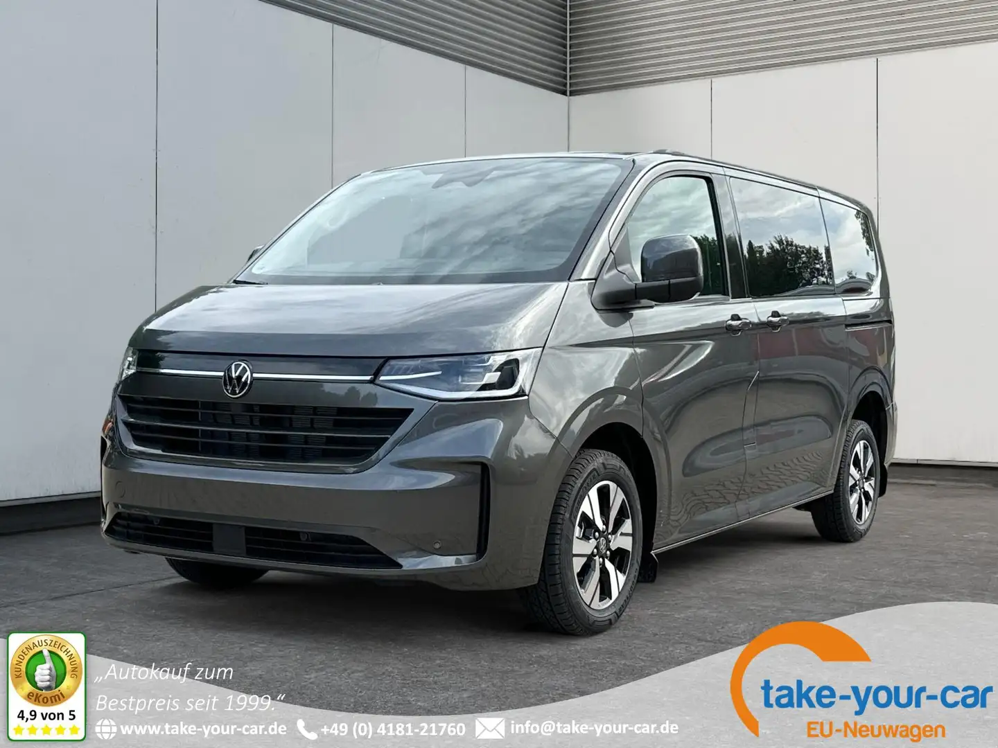 Volkswagen T7 Caravelle Style KR AHK+MATRIX+NAVI+SOUND+ACC+SHZ+KAMERA+P... Grau - 1