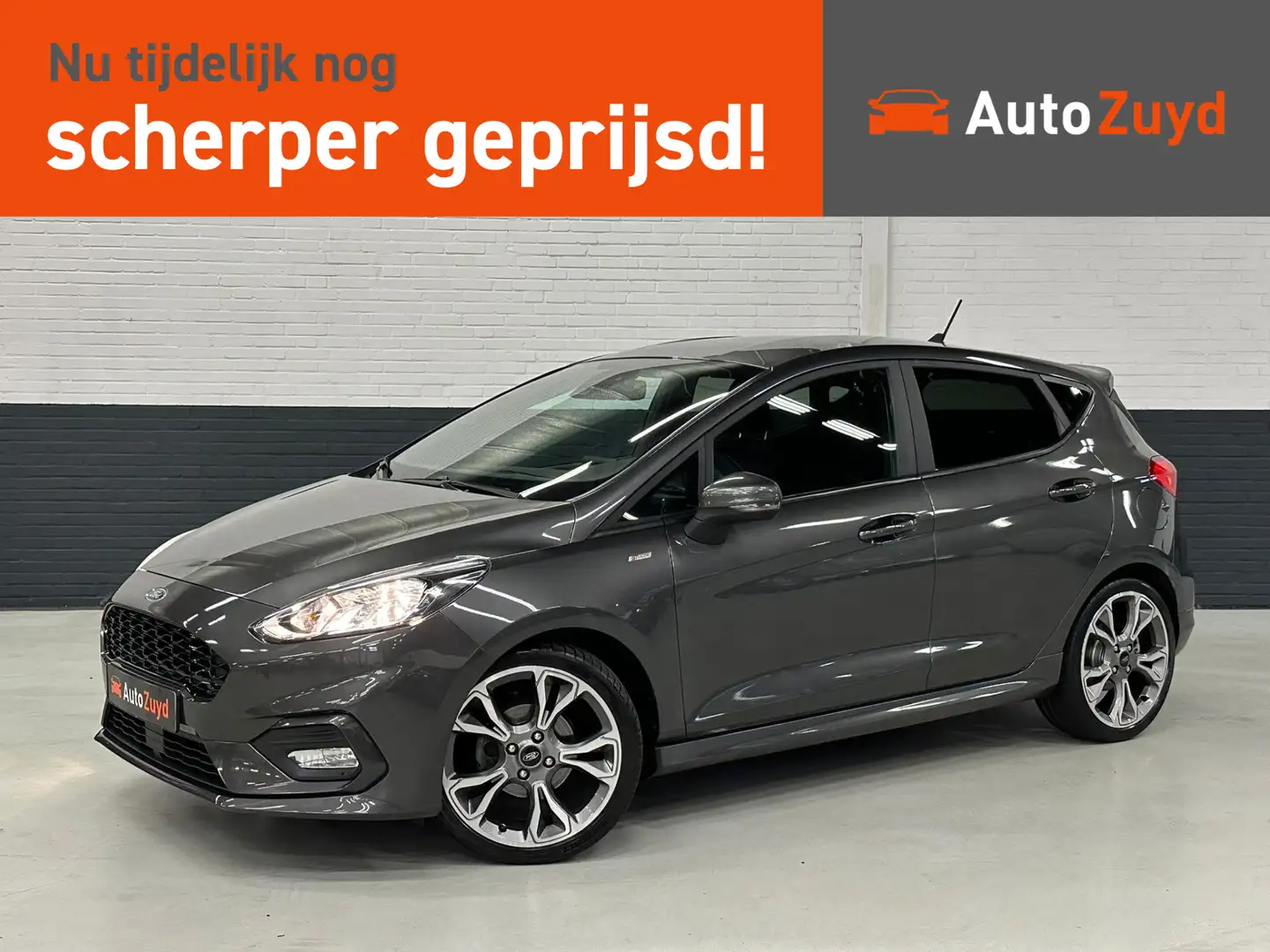 Ford Fiesta 1.0 EcoBoost ST-Line 140pk / DAB / Navi / Clima / Grijs - 1