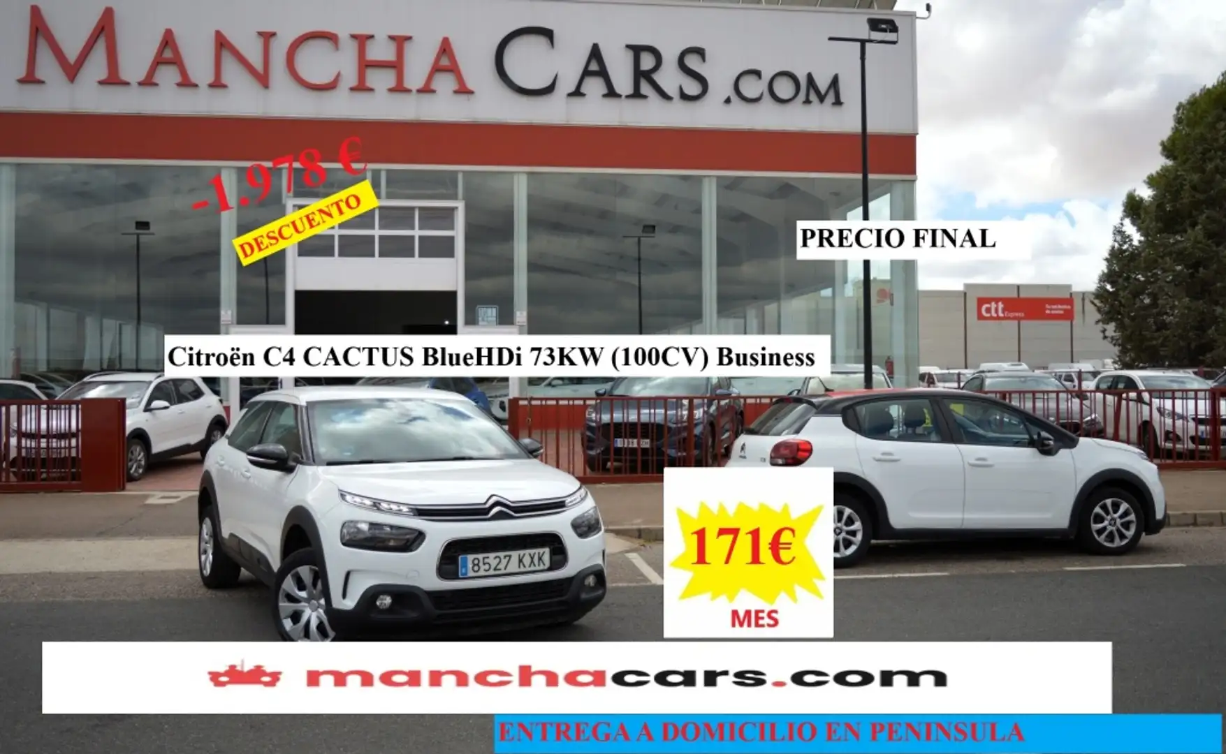 Citroen C4 Cactus 1.5BlueHDi S&S Business 100 Blanc - 1