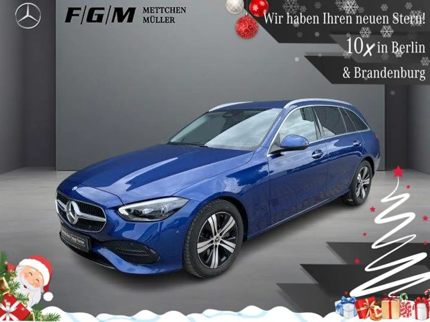 Mercedes-Benz C 200 T 4M Avantgarde Burm|DigiLight|KeyGo|TWA Blau - 1