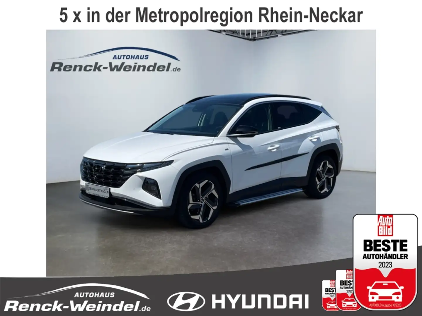 Hyundai TUCSON Prime 1.6 CRDi Navi Digitales Cockpit El. Panodach Blanc - 1