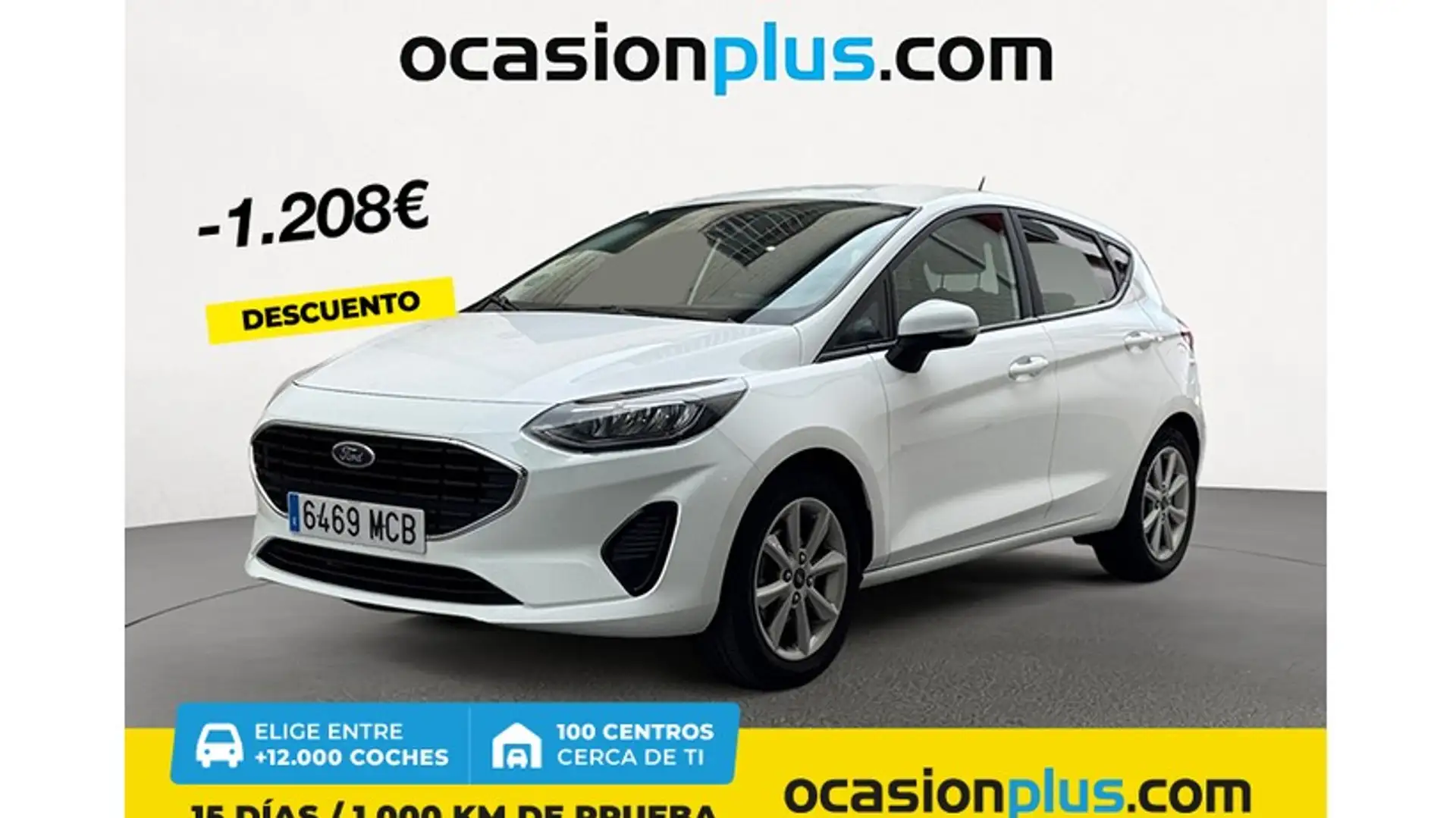Ford Fiesta 1.0 EcoBoost Trend 100 Blanc - 1