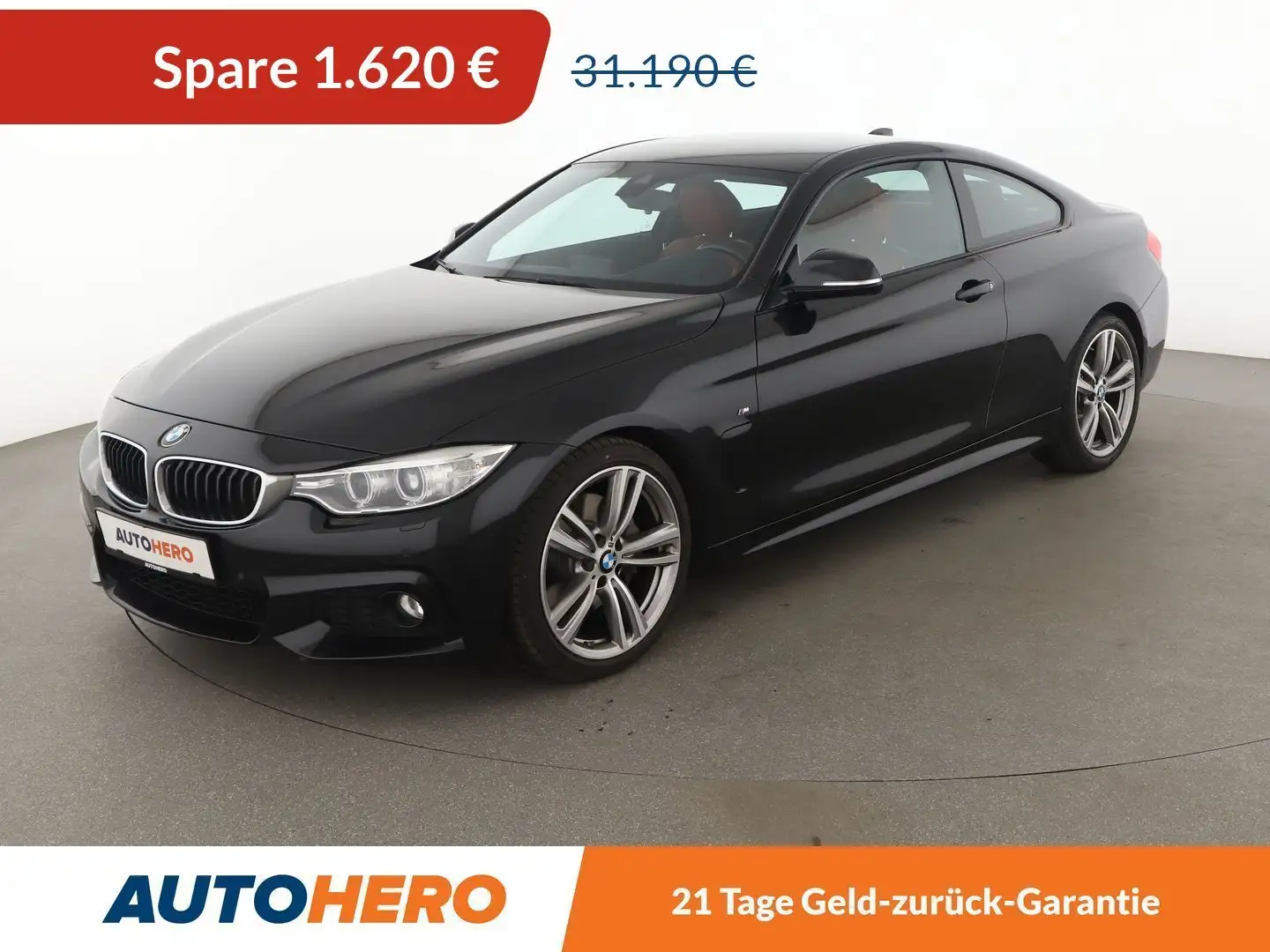 BMW 440 440i M Sport Aut.*NAVI*BI-XENON*HUD*TEMPO*PDC* Noir - 1
