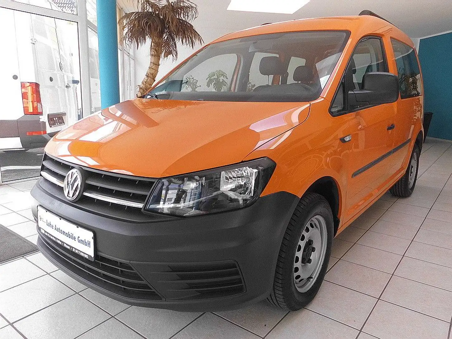 Volkswagen Caddy Nfz Kombi BMT 5-Sitzer 1.Hand Orig. 58tkm. Orange - 1