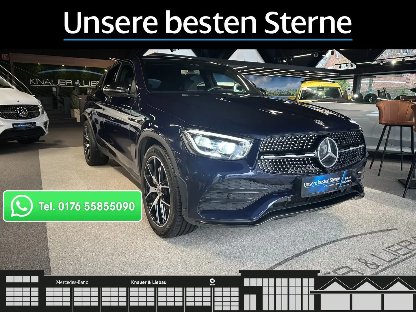 Mercedes-Benz GLC 300 GLC 300d 4M Cp AMG-Line*AHK*SHD*Burmester*360°* Blau - 1