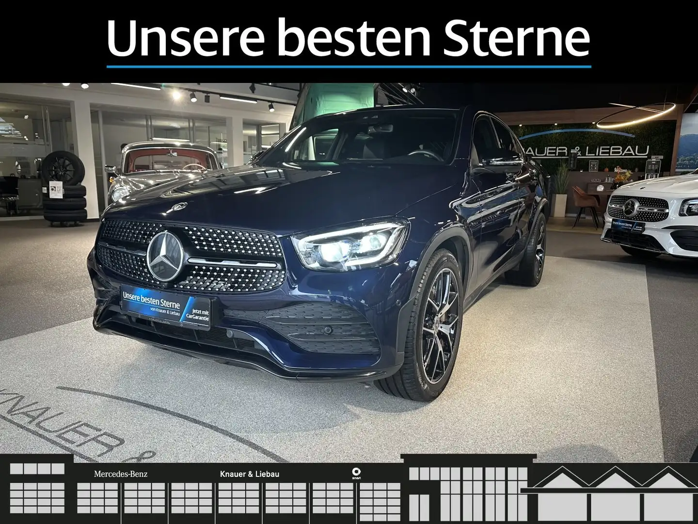 Mercedes-Benz GLC 300 GLC 300d 4M Cp AMG-Line*AHK*SHD*Burmester*360°* Blau - 2