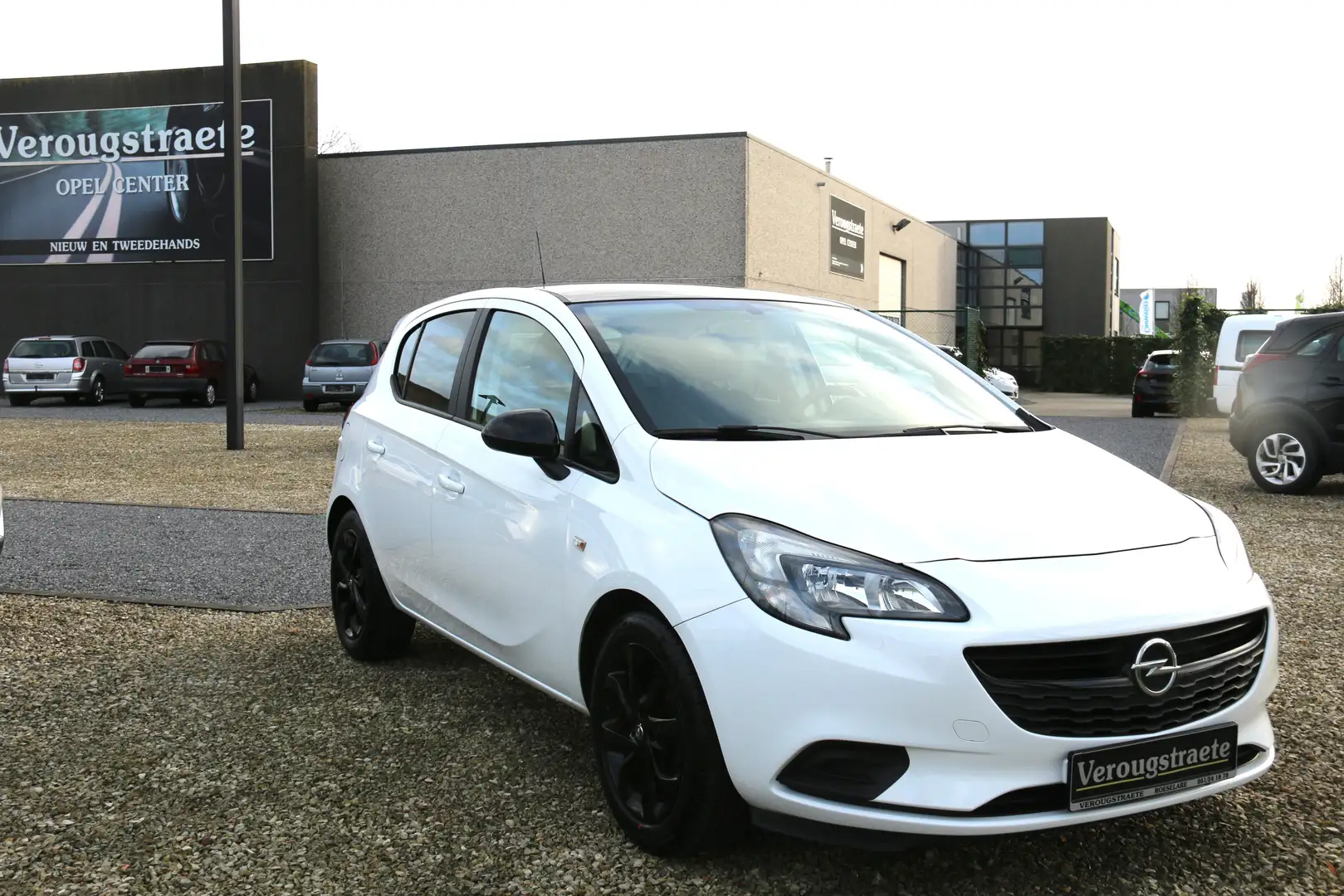 Opel Corsa 1.2i Black Edition Airco, Navi, Apple, Android, .. Blanc - 1
