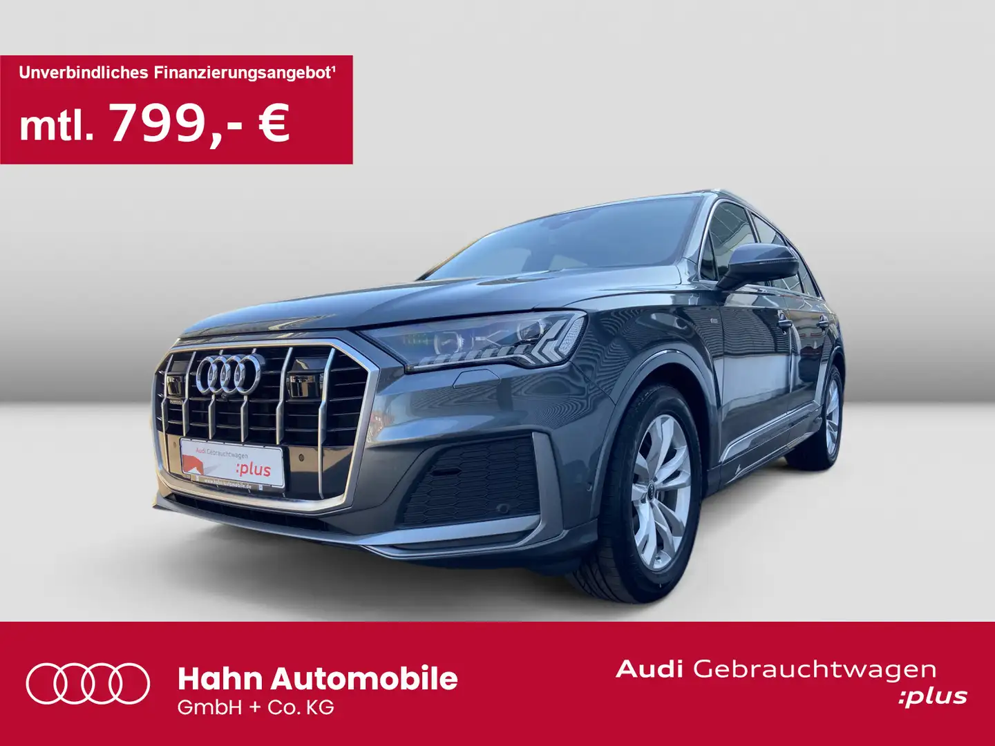 Audi Q7 50TDI qua S-Line S-Trc HUD B&O Pano 360° Šedá - 1