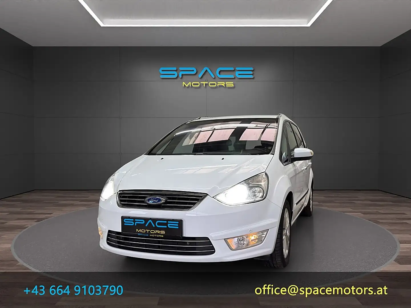 Ford Galaxy Ghia 2,0 TDCi DPF Weiß - 1