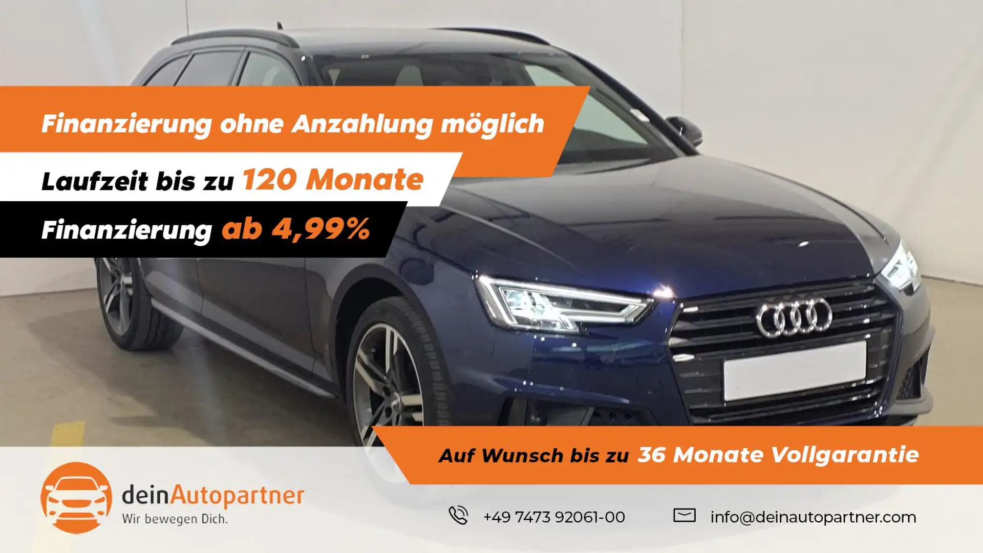 Audi A4 Avant 40 g-tron S-Line NAVI/LED/LEDER/AHK/TEMPOMAT Blau - 1