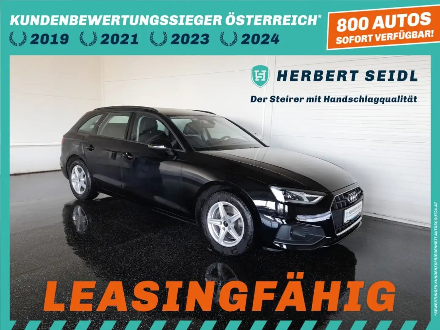 Audi A4 Avant 35 TDI S-tr *VOLL-LEDER / NAVI / VOLL-LED MIT FLA /  TEMPOMAT / SPORTSITZE MIT SITZHEIZUNG* Schwarz - 1