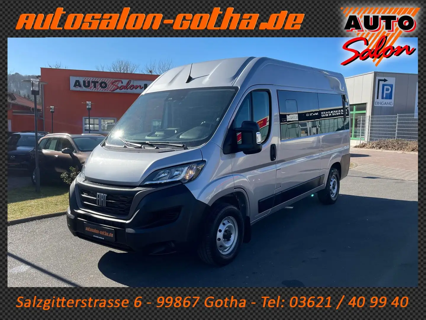 Fiat Ducato Hochr.-Kombi 33 140 L2H2 9-Sitzer MwSt19% Серебристый - 1