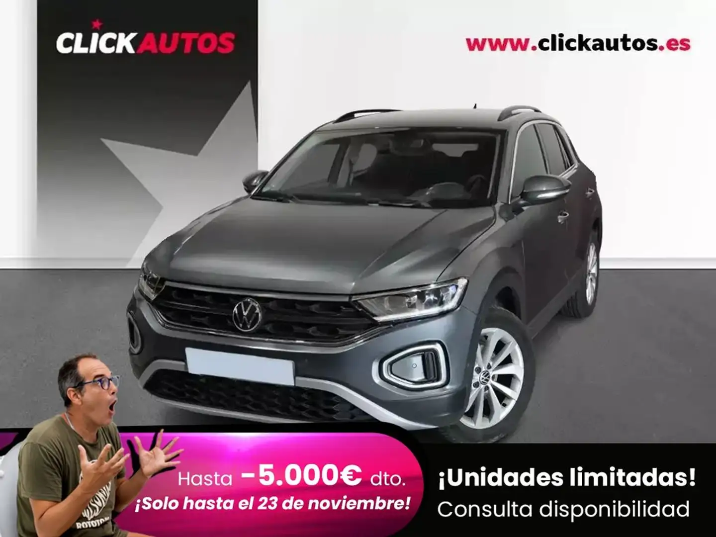 Volkswagen T-Roc 1.5 TSI 150CV Life Gris - 1