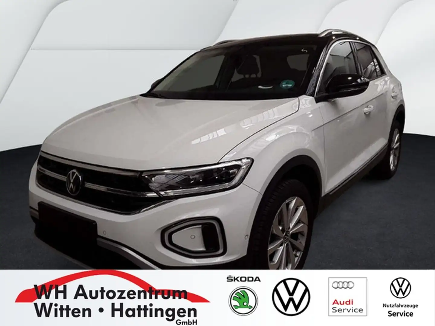 Volkswagen T-Roc 1.5 TSI DSG Style NAVI AHK LED GJ-REIFEN PARK-A... Weiß - 1