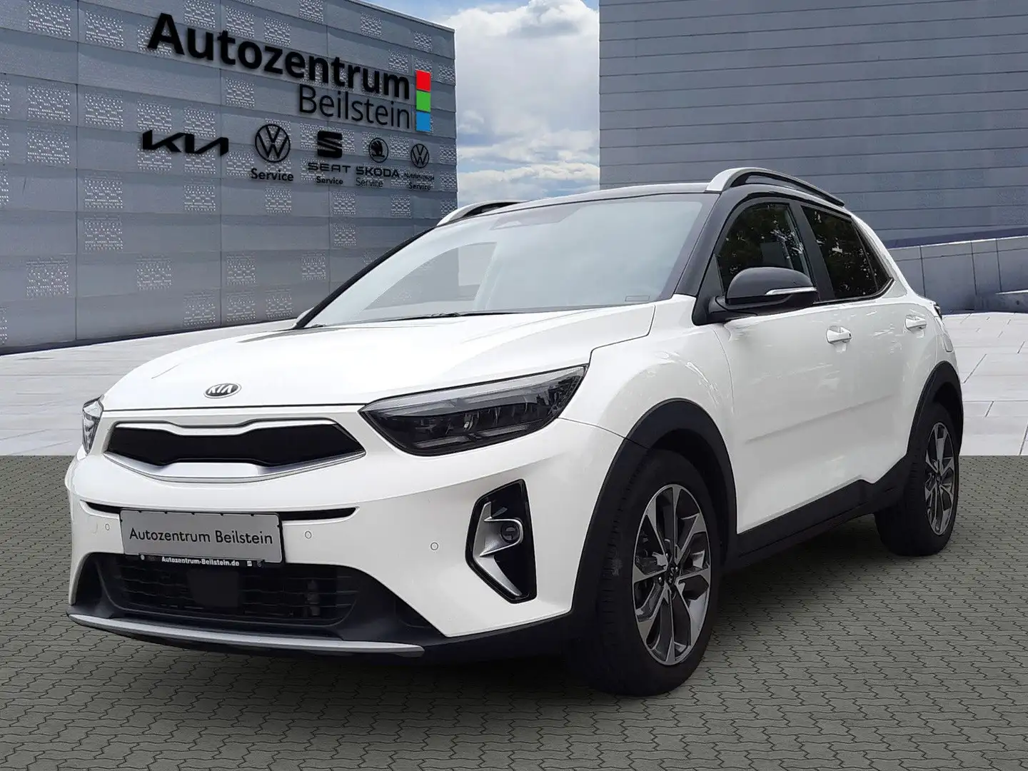 Kia Stonic 1,0 T-GDI DCT Spirit Navi Leder Weiß - 1