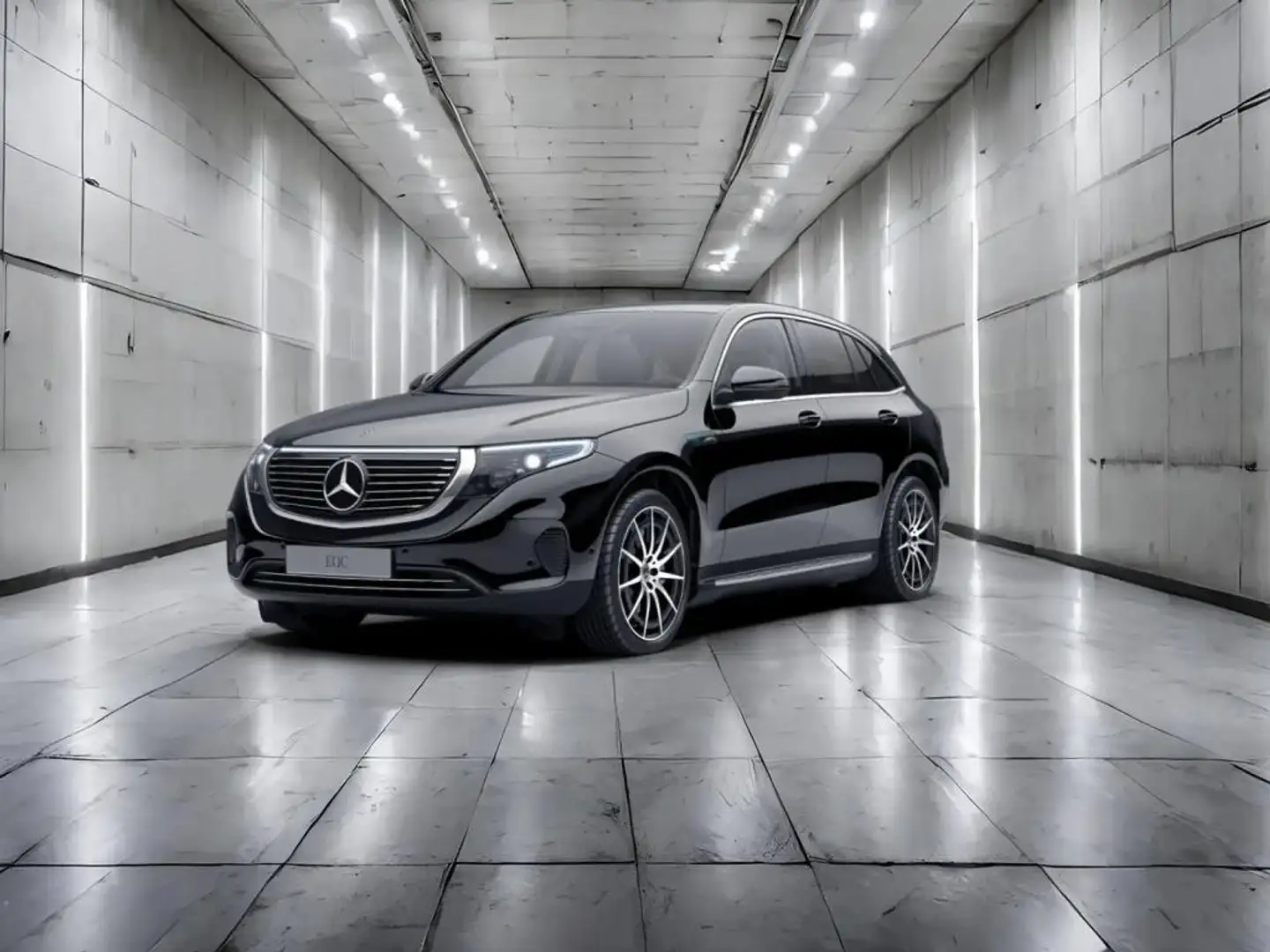Mercedes-Benz EQC 400 4M AMG+MULTIBEAM+MBUX+AHK+KAMERA+NAVI Noir - 1