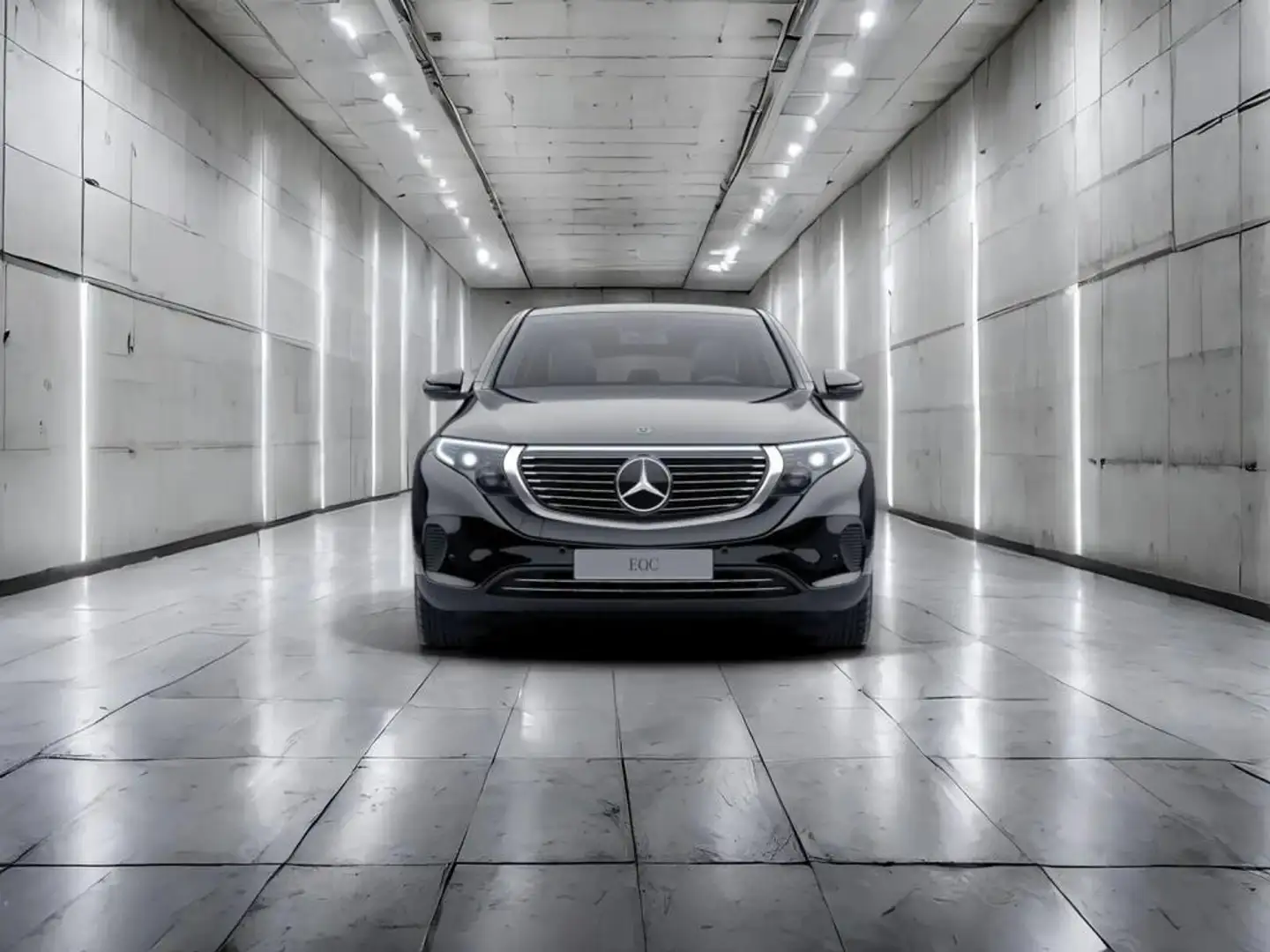 Mercedes-Benz EQC 400 4M AMG+MULTIBEAM+MBUX+AHK+KAMERA+NAVI Schwarz - 2