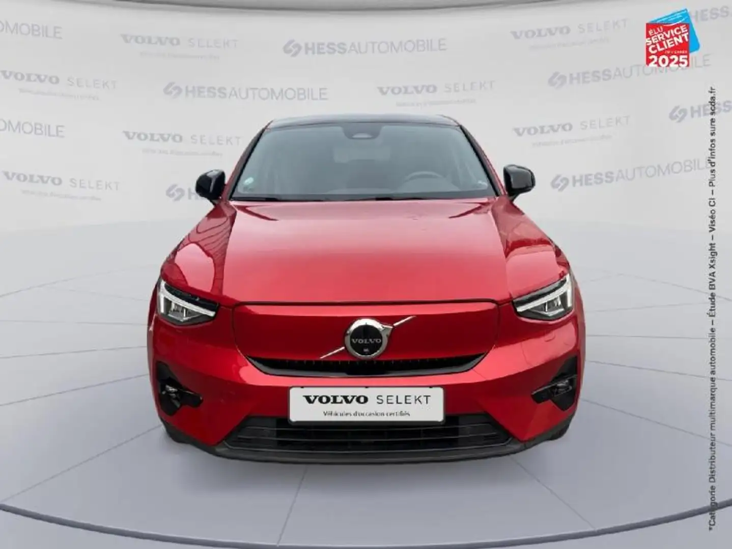 Volvo C40 Recharge Twin 408ch Ultimate AWD Tpano Sieges chauf Volant chauf GPS Camera Carplay Rojo - 2