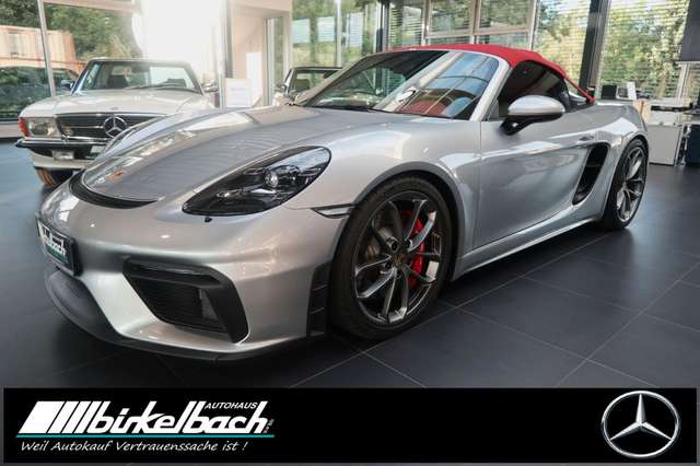 Imagine Porsche 718 Boxster Spyder GT silber Bose 3500KM 1.Hd