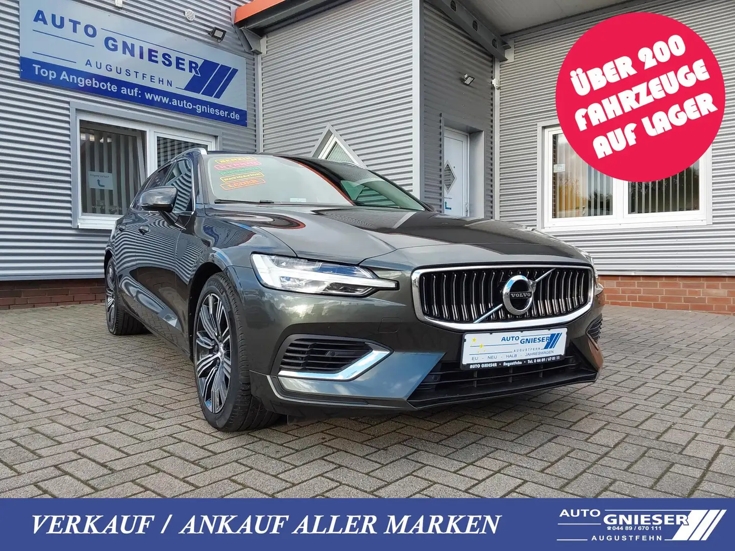 Volvo V60 T6 AWD Inscription ACC/APP/SHZ/LED/NAV/PDC/KAM ... Grau - 1