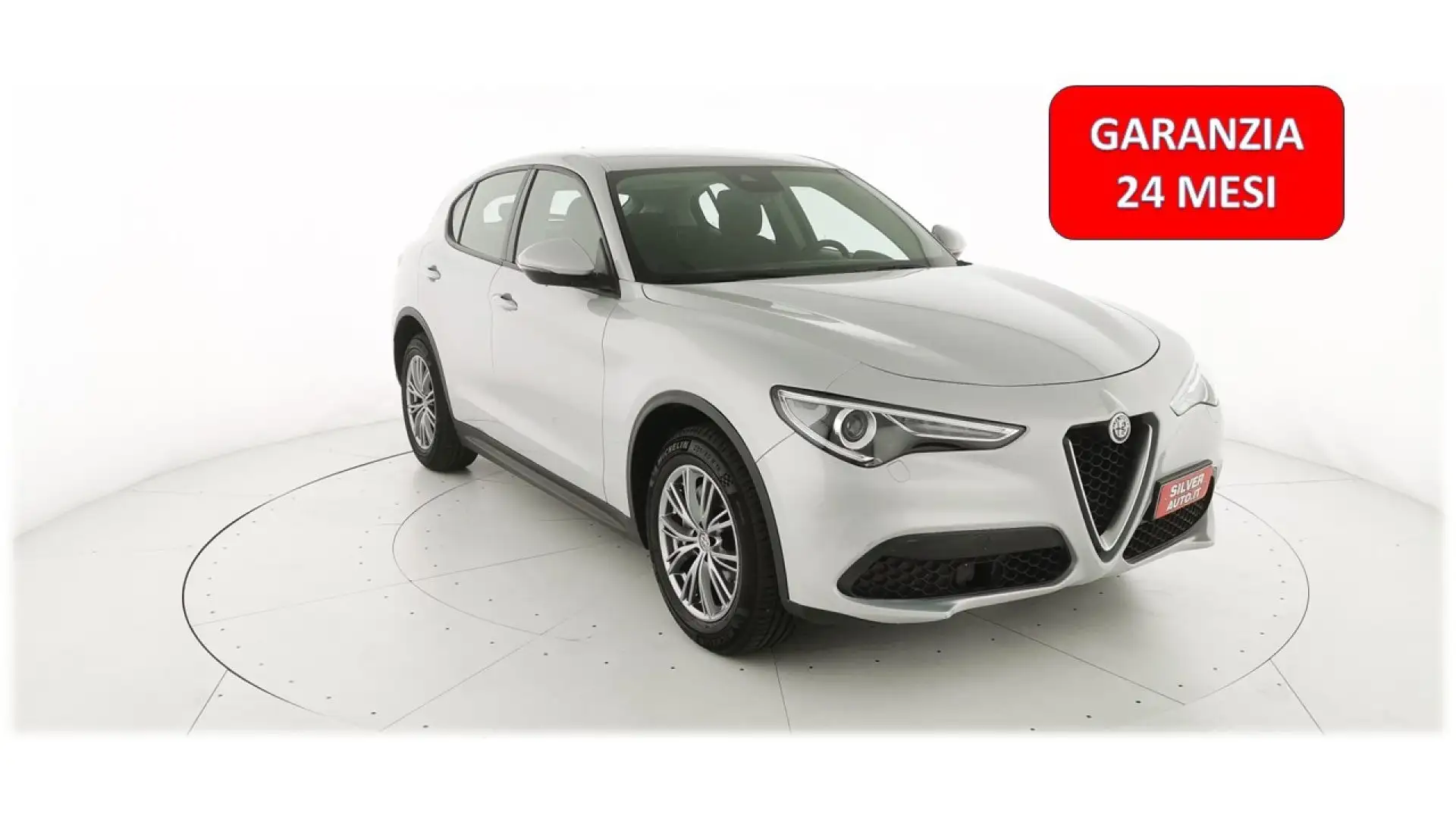Alfa Romeo Stelvio 2.2 Turbodiesel 190 CV AT8 Q4 Business Zilver - 1