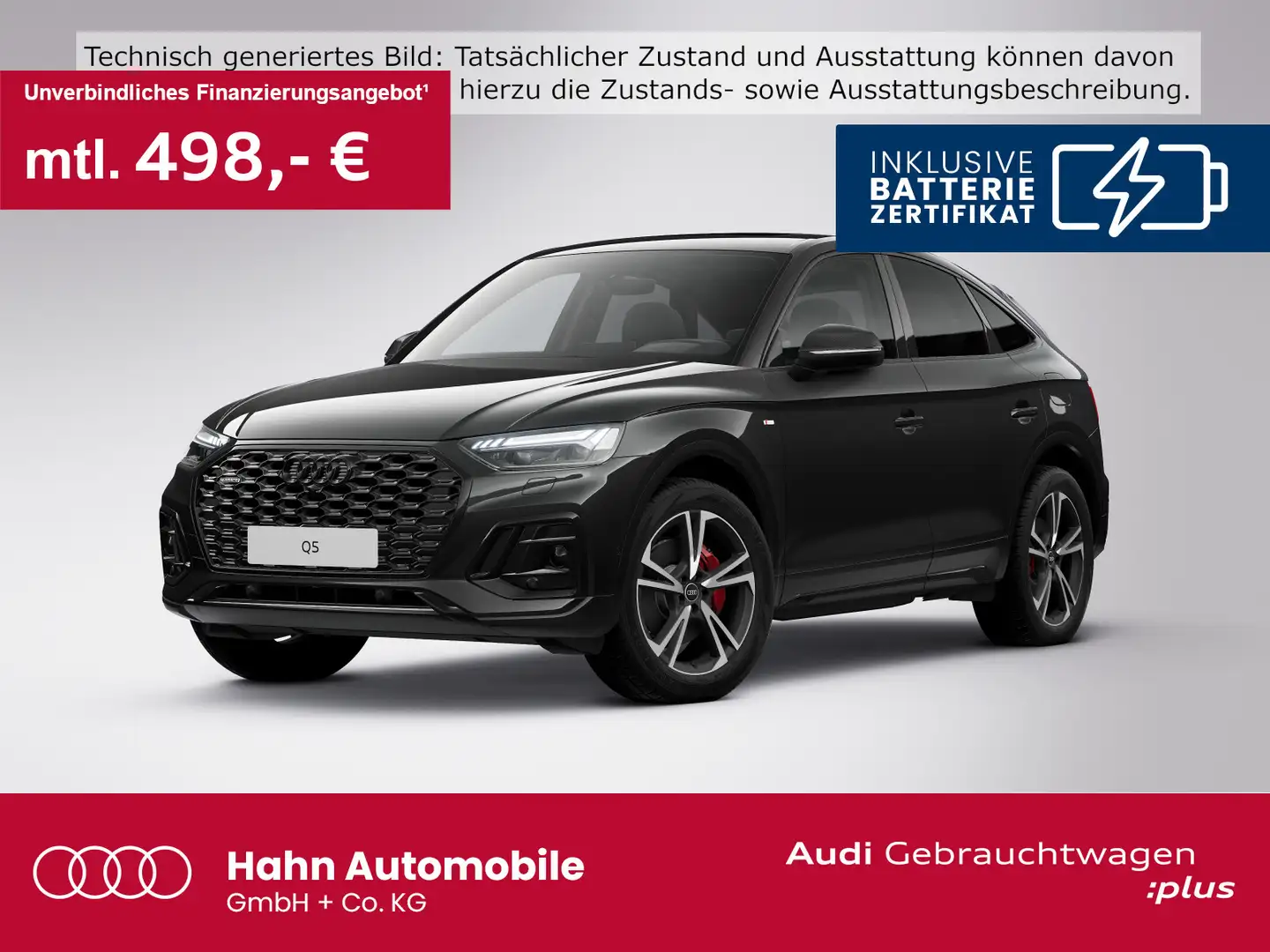Audi Q5 55 TFSIe quattro S line AHK B&O ACC Schwarz - 1