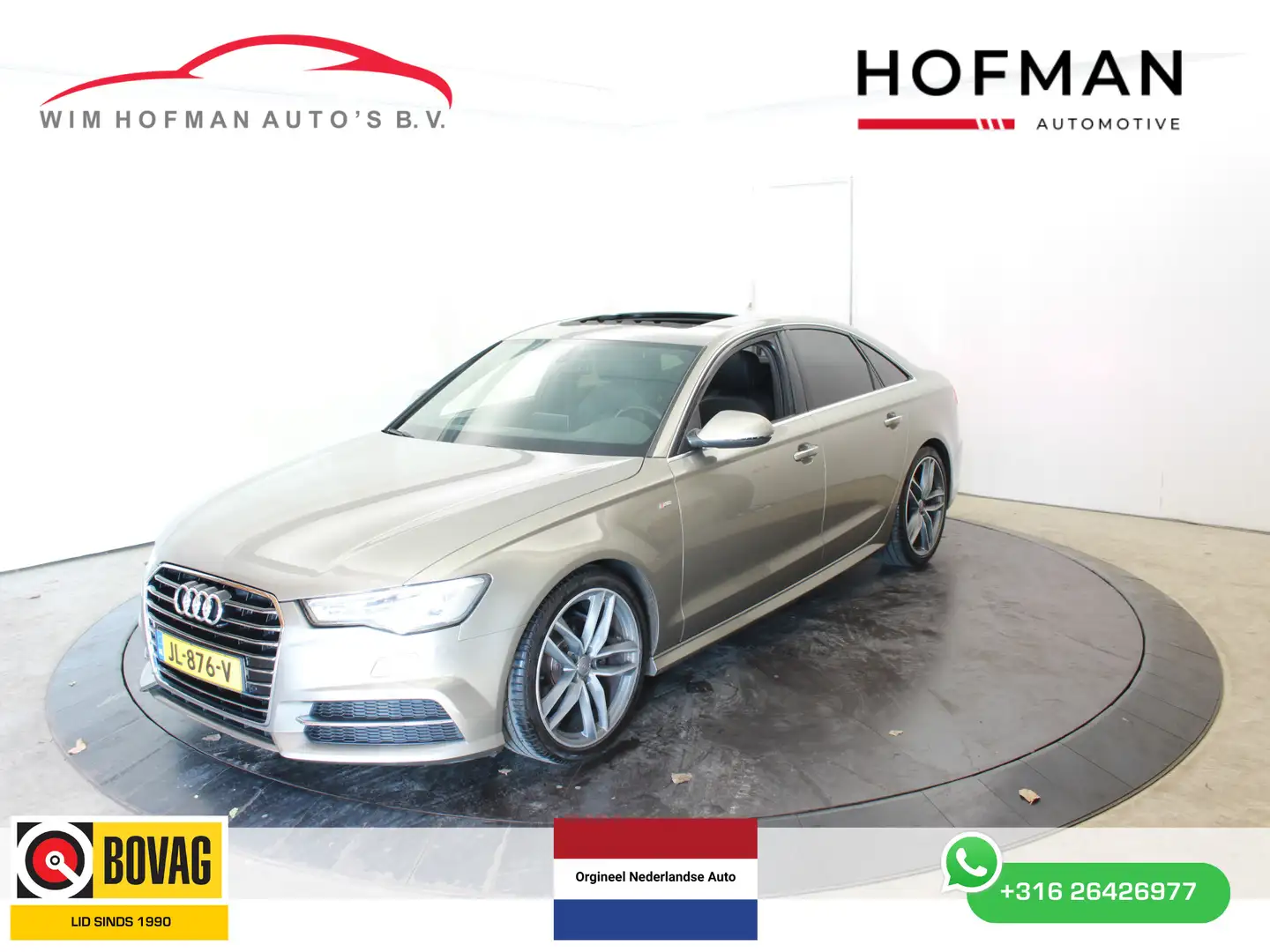 Audi A6 Limousine 1.8 TFSI ultra Premium S Line Pano Vol L Geel - 1