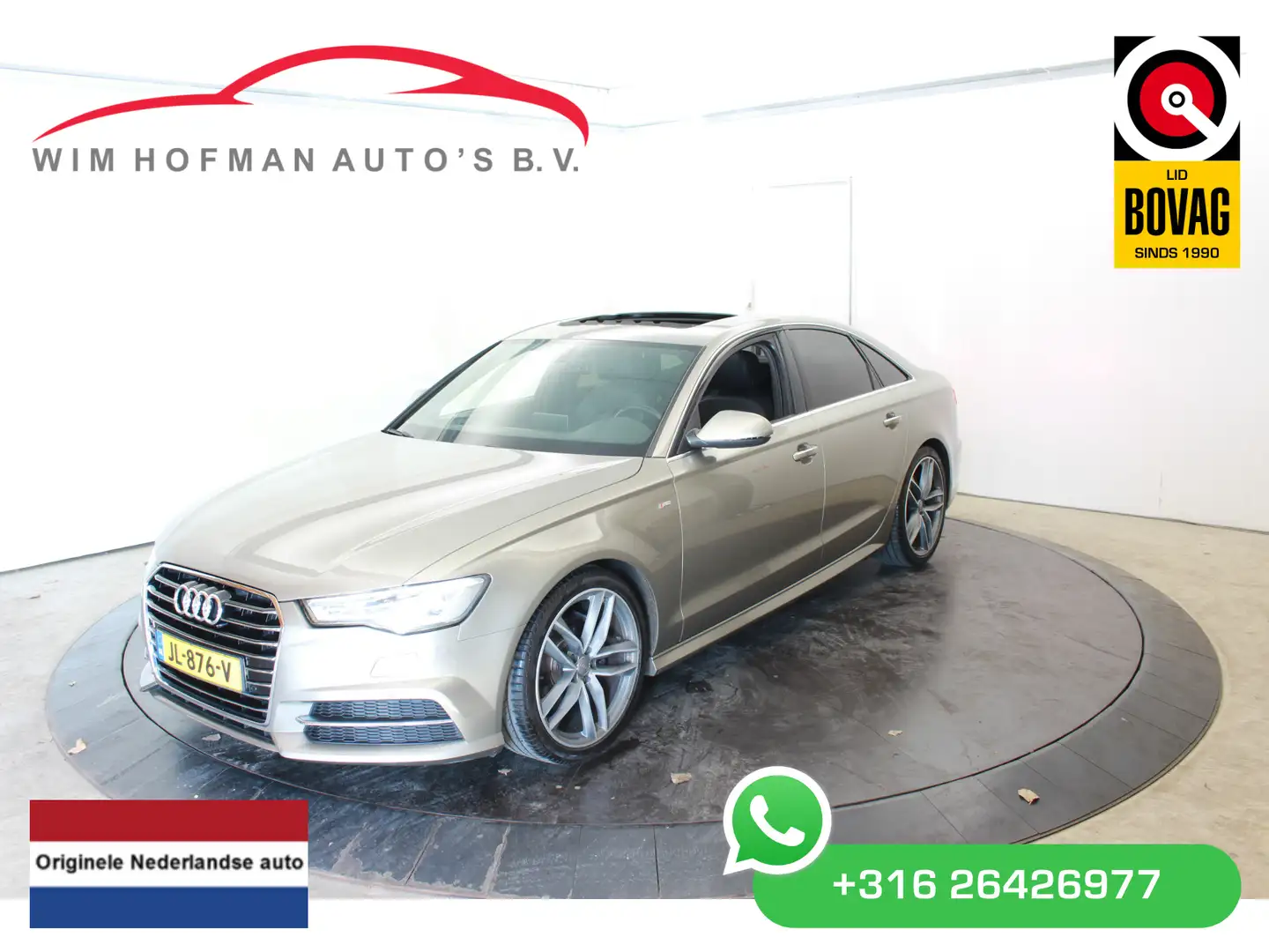 Audi A6 Limousine 1.8 TFSI ultra Premium S Line Pano Vol L Geel - 1