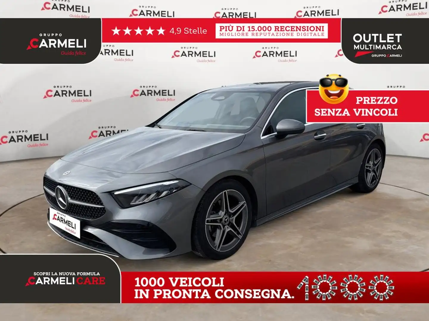Mercedes-Benz A 200 Mhev MG Line Premium CERCHI 18,NVI,LED,KEYLESS Gris - 1