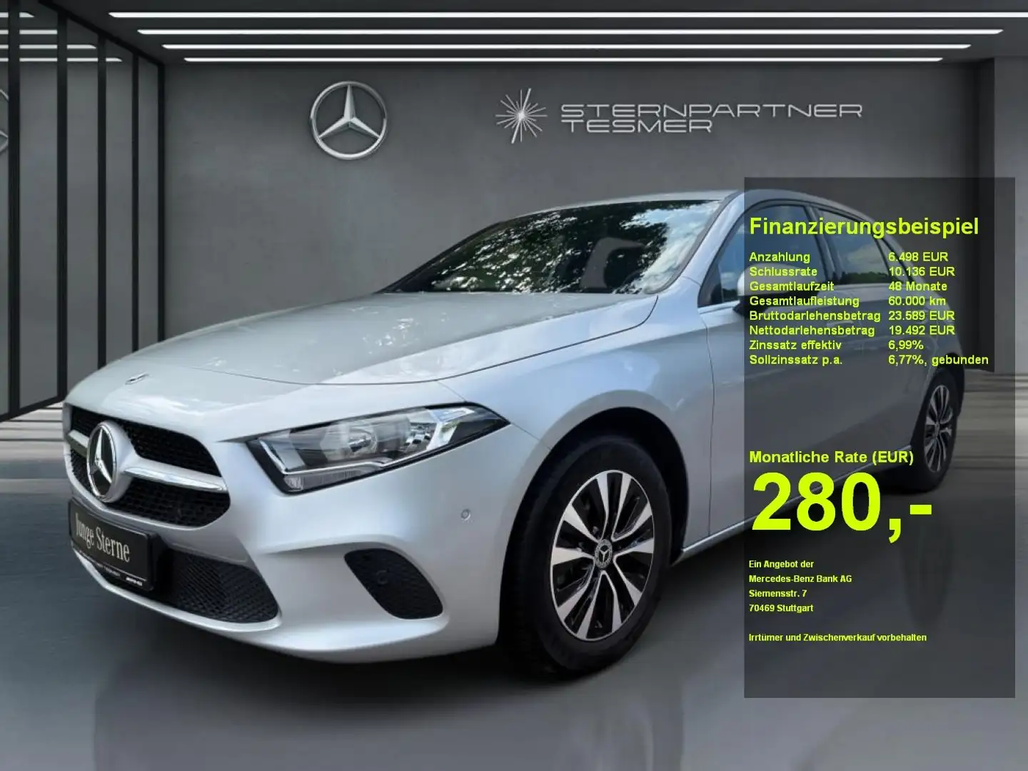 Mercedes-Benz A 200 +MBUX+KAMERA+SHZ+AUT+PDC+CarPlay+Klimaaut. Zilver - 1