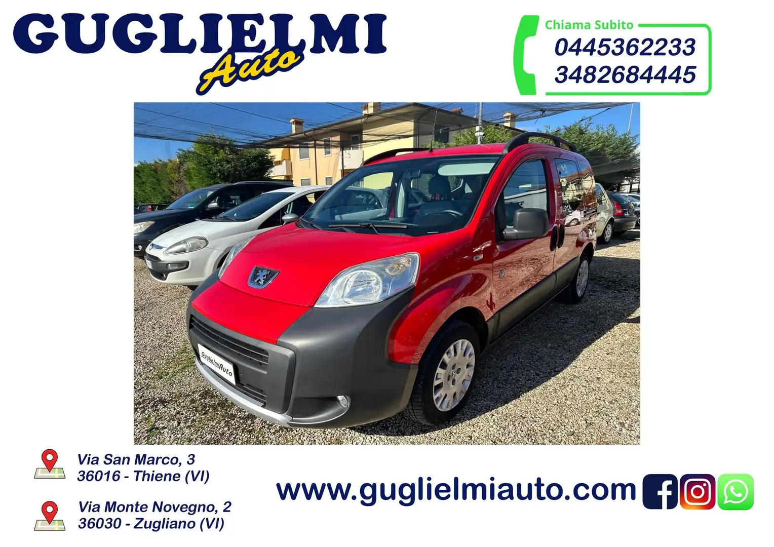 Peugeot Bipper Bipper Tepee 1.3 HDi 80CV Active 5 posti Autovett Rosso - 1