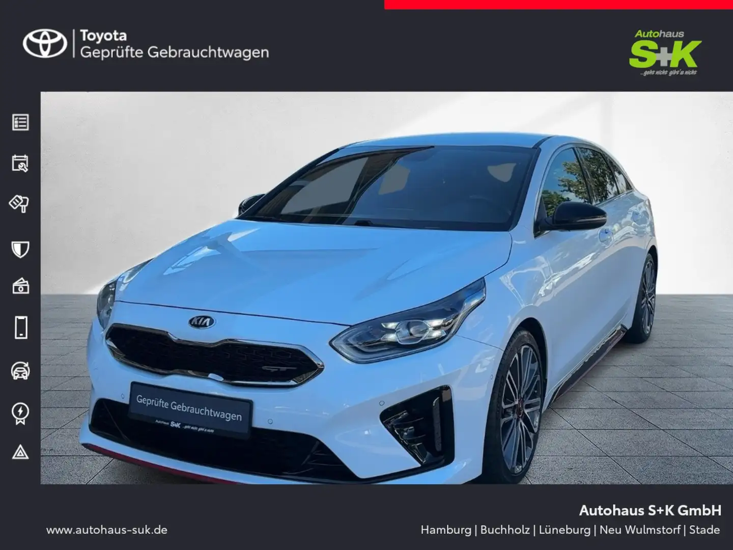 Kia ProCeed / pro_cee'd GT 1,6 Ltr. *JBL*R-Kamera*Elk.Sitze*Carplay** Blanc - 1
