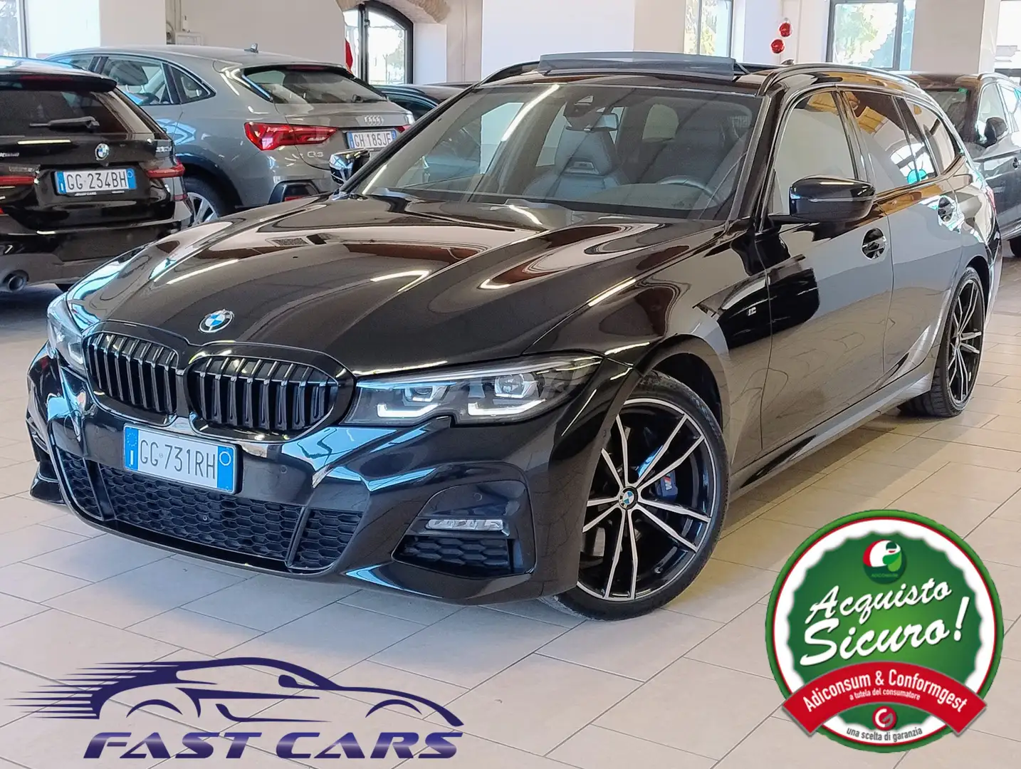 BMW 330 d Msport auto *TETTO*SEDILI M3*GANCIO*AMIBENT*HIFI Noir - 1