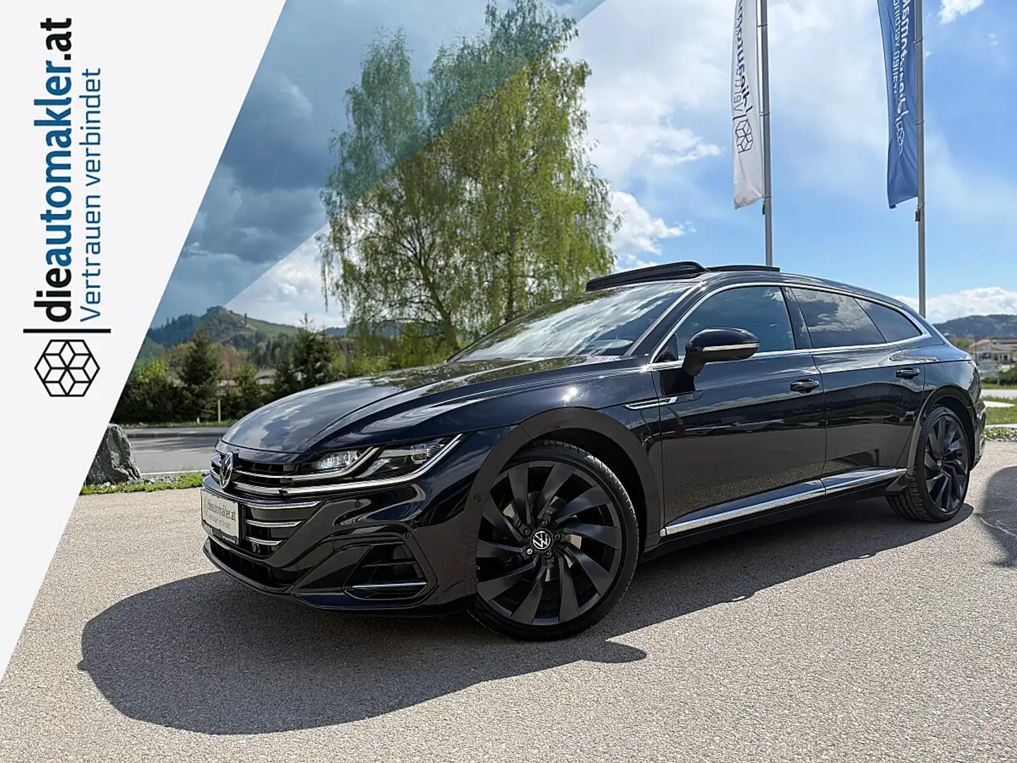 Volkswagen Arteon SB 2x R-Line 2,0 TDI 4Motion DSG *PANO*STHZG*H&K* Schwarz - 1