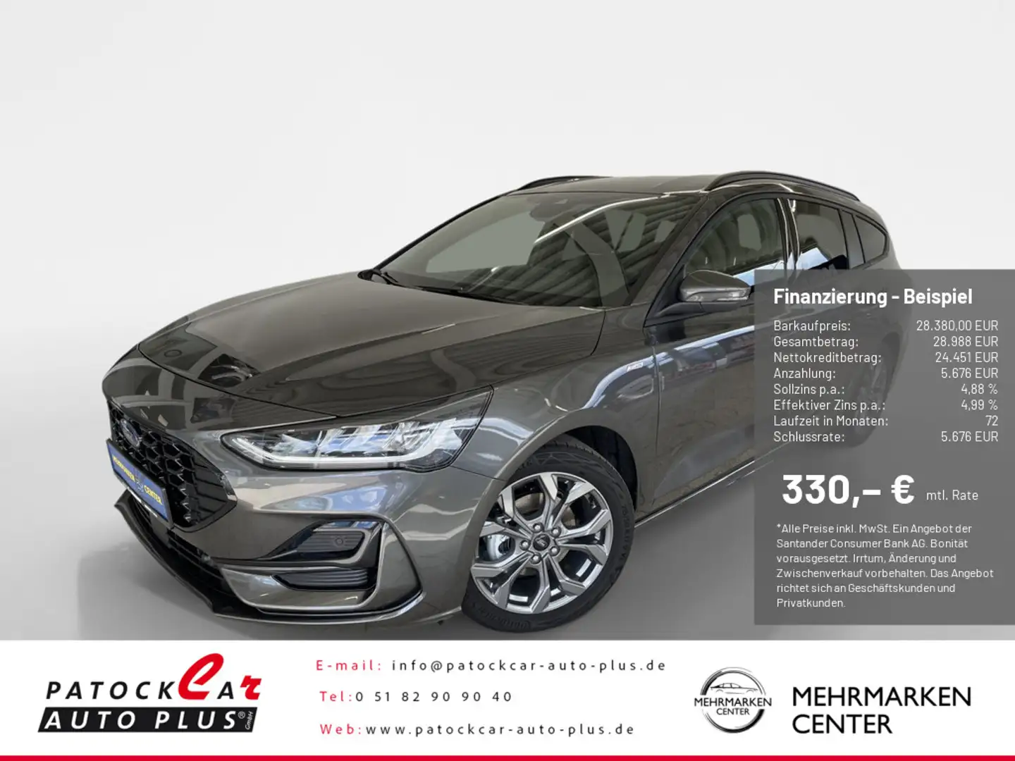 Ford Focus 1.0 EcoBoost ST-Line X S/S AHK Grau - 1