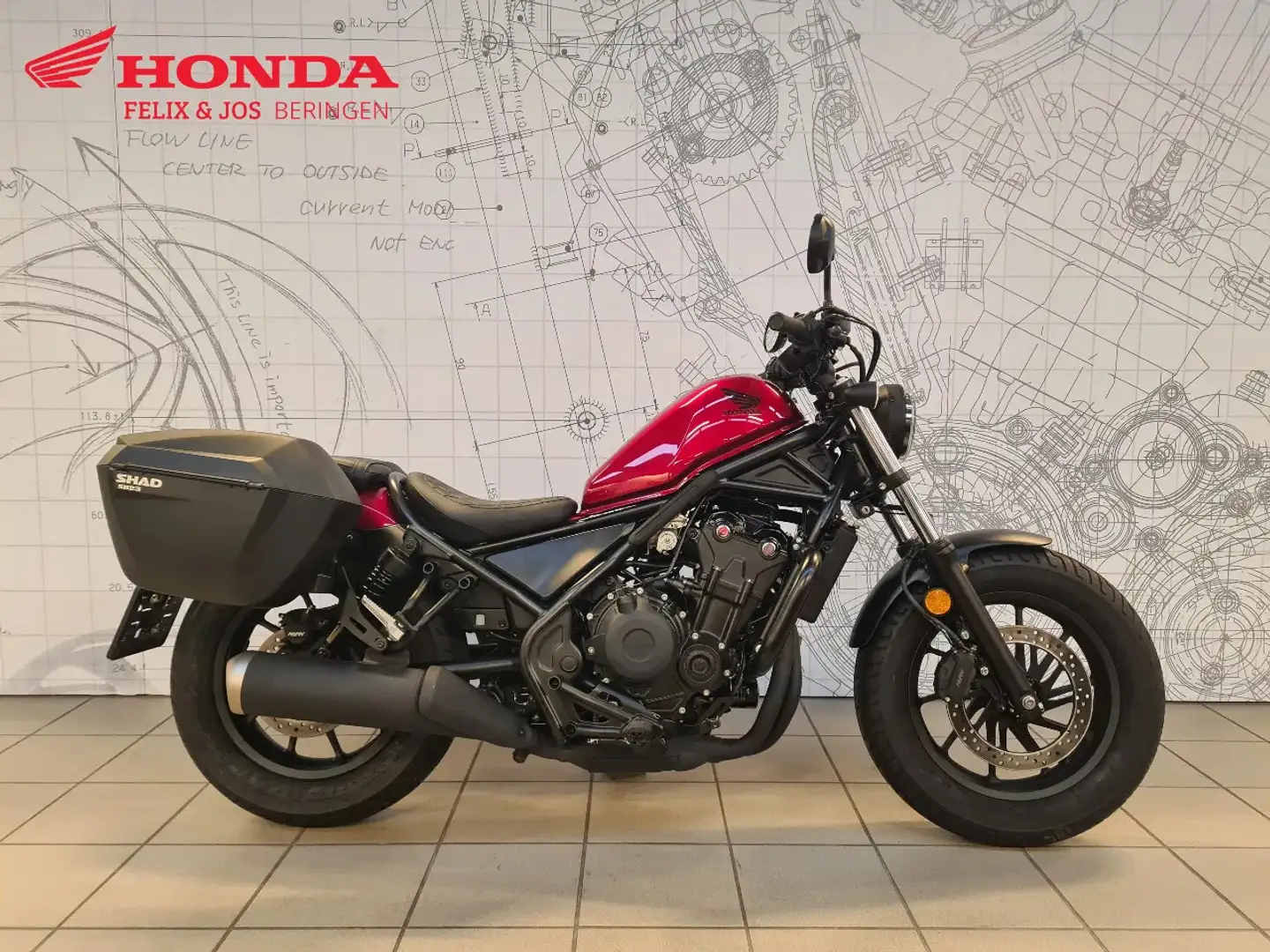 Honda CMX 500 Rebel Rouge - 1