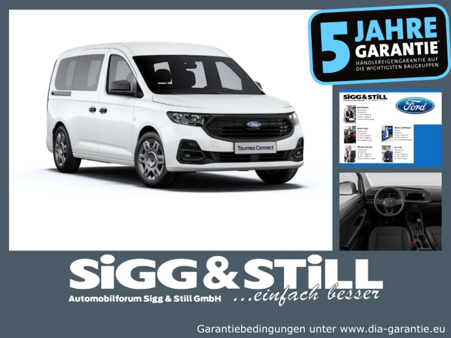 Ford Grand Tourneo Connect Trend 1.5 NAVI*PDC*APPLINK Weiß - 1