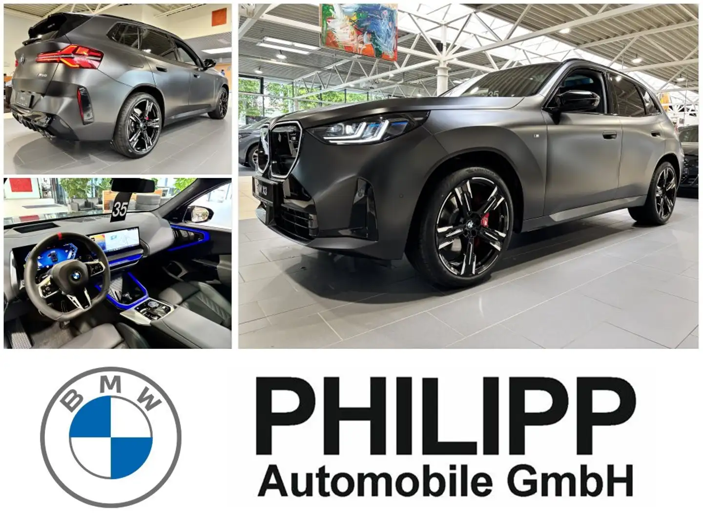BMW X3 M 50 xDrive M-SportPro 21" HUD DrivingProf 360 AHK h Gris - 1