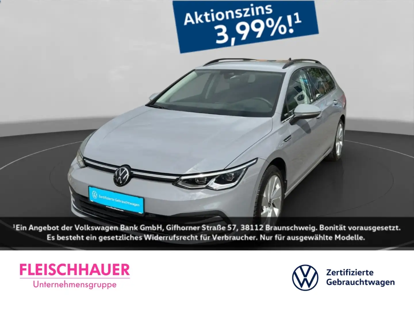 Volkswagen Golf VIII Style 1,5TSI Navi+StHz+CarPlay+PDC+Keyless Grau - 1